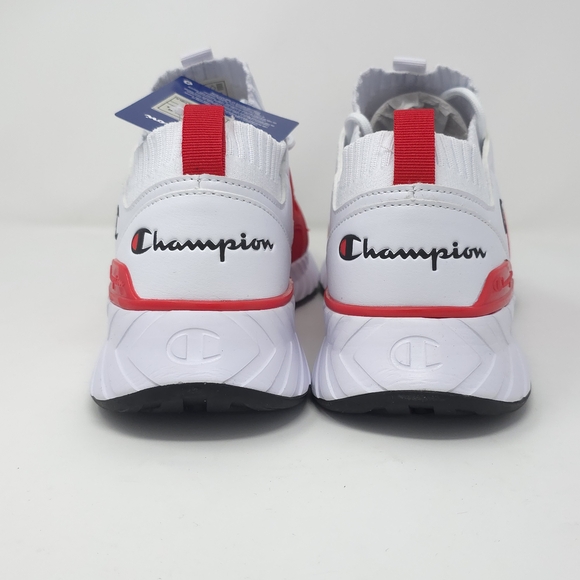 Champion Oja Cage White/Scarlet/Black sneakers - Picture 4 of 7